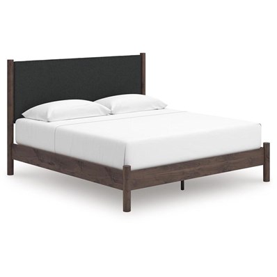 Signature Design by Ashley Pamytta PCB2614B28 King Upholstered Panel Platform Bed