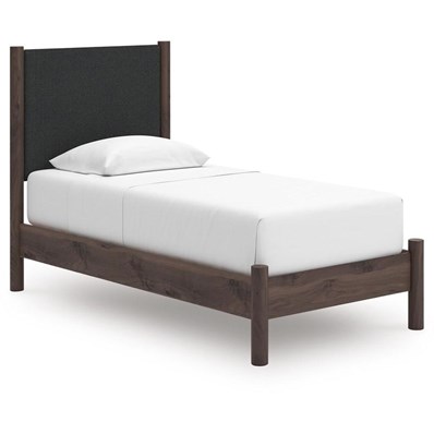 Signature Design by Ashley Pamytta PCB2614B8 Twin Upholstered Panel Platform Bed