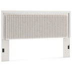 Signature Design by Ashley Zuraleus PCB3381-58 King Upholstered Panel Headboard