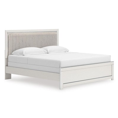 Signature Design by Ashley Zuraleus PCB3381B10 King Upholstered Panel Bed