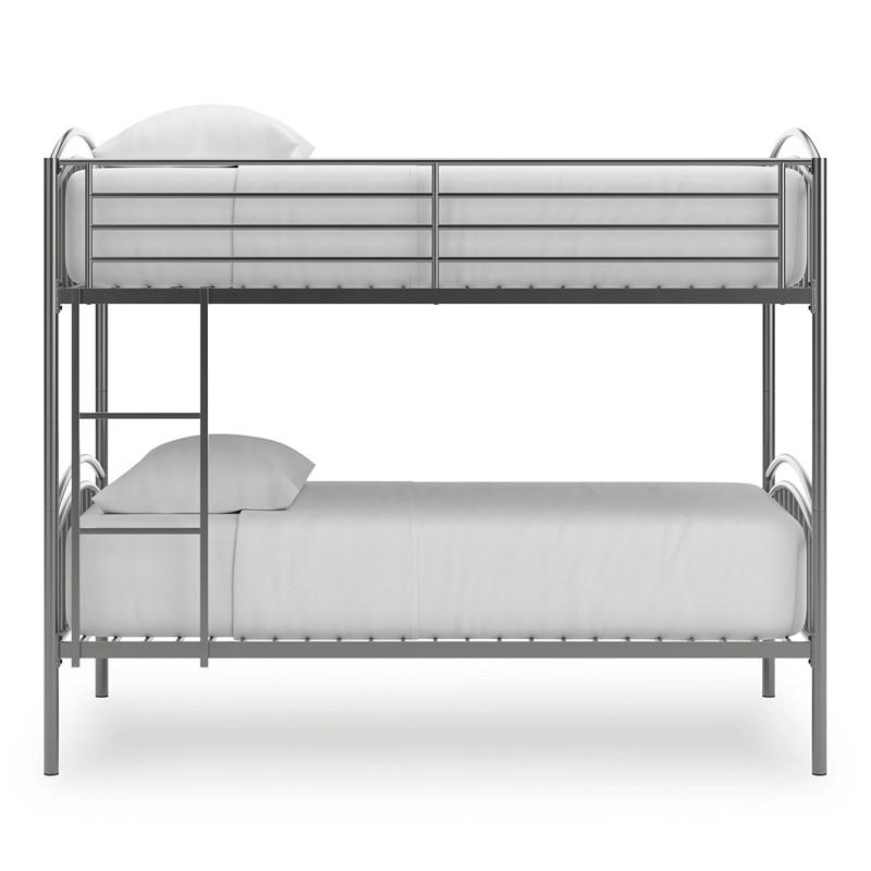 Large Picture of Signature Design by Ashley Lanceburg PCB400-59 Twin/Twin Bunk Bed with Ladder