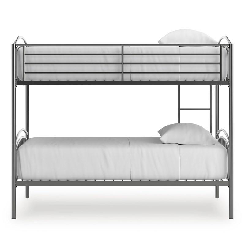 Large Picture of Signature Design by Ashley Lanceburg PCB400-59 Twin/Twin Bunk Bed with Ladder