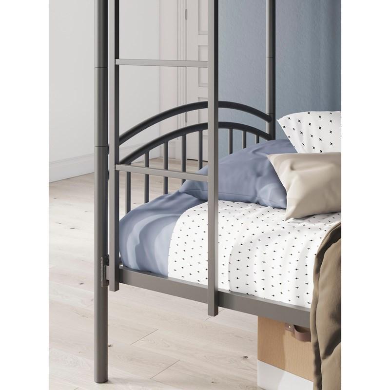 Large Picture of Signature Design by Ashley Lanceburg PCB400-59 Twin/Twin Bunk Bed with Ladder