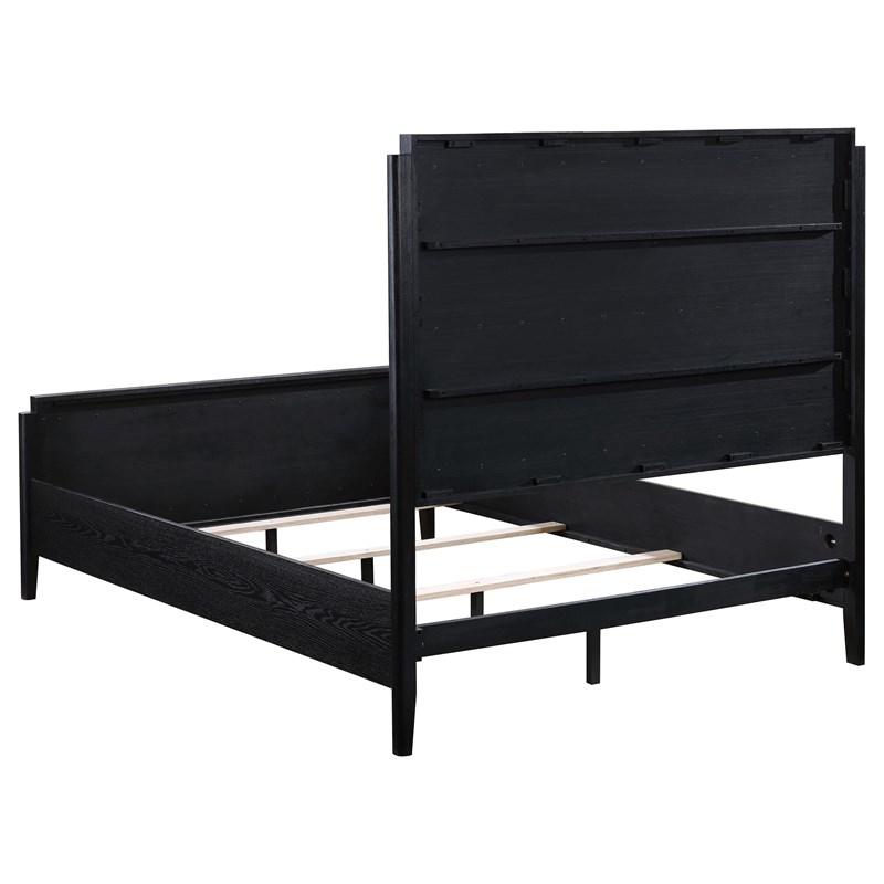 Large Picture of Coaster Furniture Brookmead 224710KE 60-inch Upholstered Eastern King Bed - Black