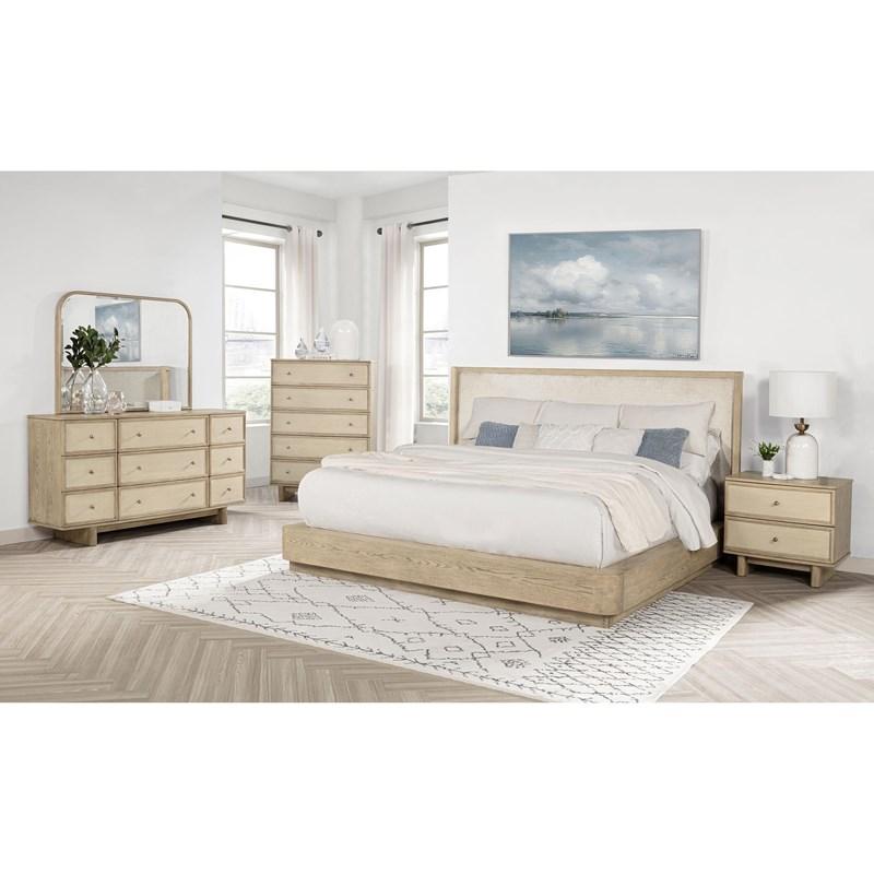 Large Picture of Coaster Furniture Kailani 225043 9-Drawer Dresser Cabinet - Beige Oak