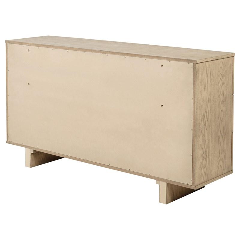 Large Picture of Coaster Furniture Kailani 225043 9-Drawer Dresser Cabinet - Beige Oak