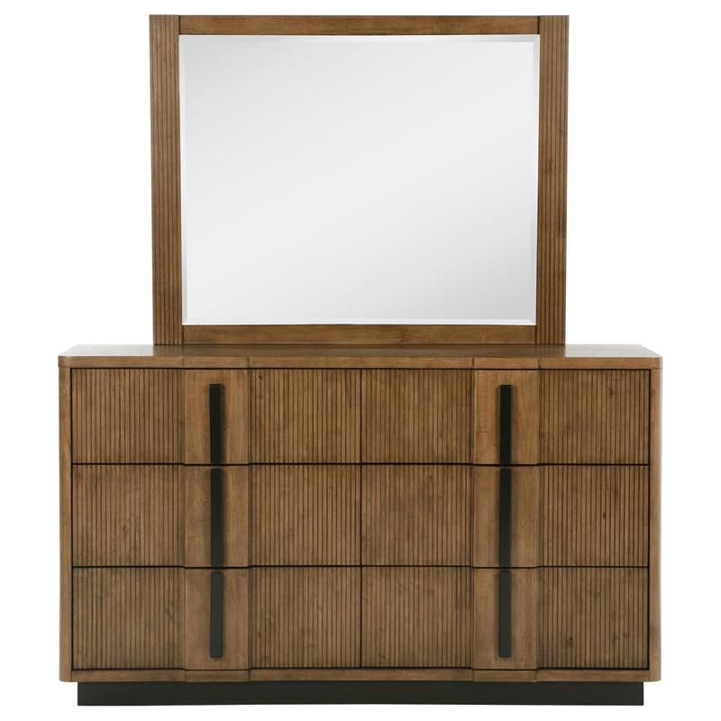 Large Picture of Coaster Furniture Terrace 224903M 6-Drawer Dresser and Mirror - Ash Brown