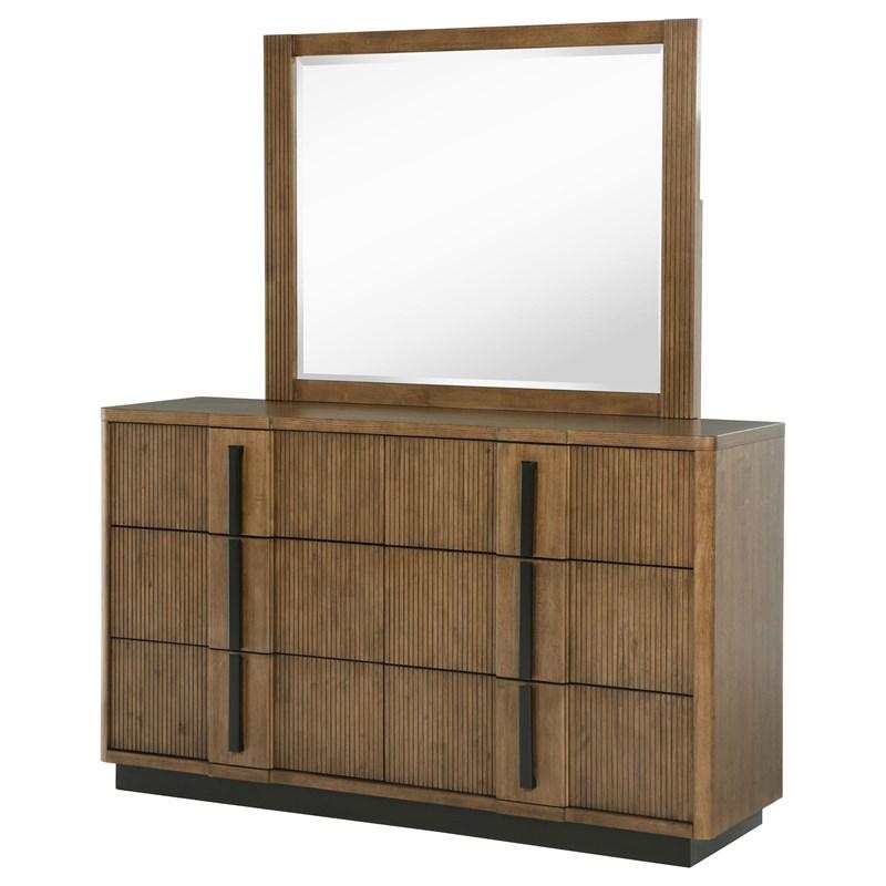 Large Picture of Coaster Furniture Terrace 224903M 6-Drawer Dresser and Mirror - Ash Brown