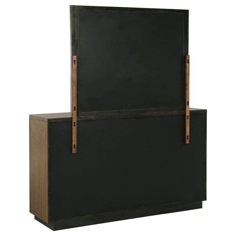 Large Picture of Coaster Furniture Terrace 224903M 6-Drawer Dresser and Mirror - Ash Brown