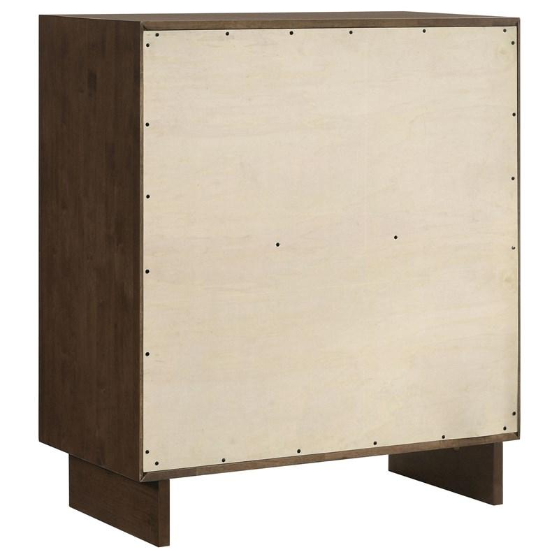Large Picture of Coaster Furniture Glenwood 225015 4-Drawer Chest of Drawers - Warm Brown