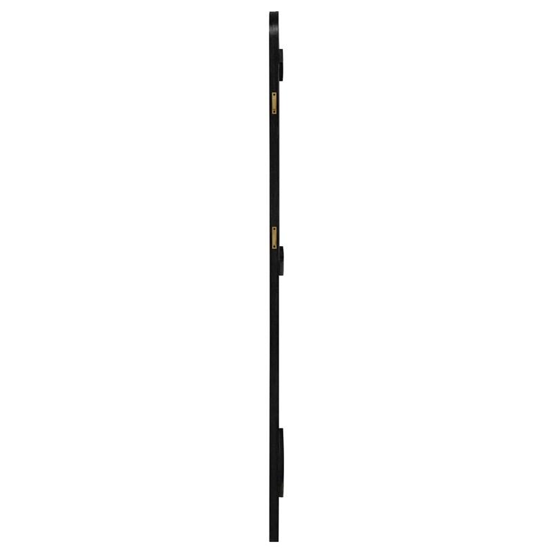 Large Picture of Coaster Furniture Arini 224339 Cane Weave Full Length Standing Floor Mirror - Black