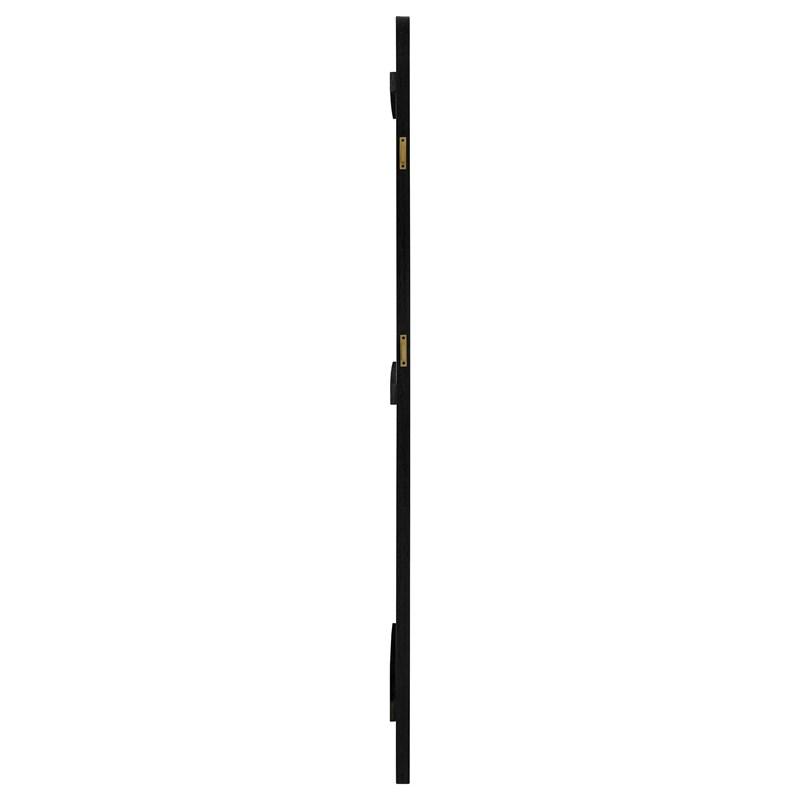 Large Picture of Coaster Furniture Arini 224339 Cane Weave Full Length Standing Floor Mirror - Black