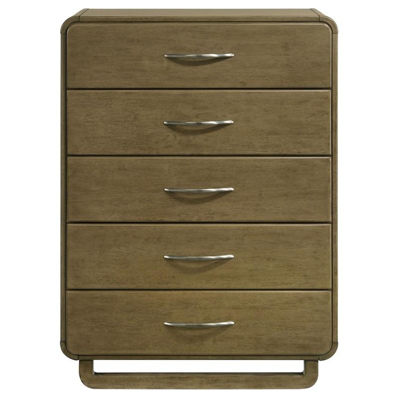 Large Picture of Coaster Furniture Amsbury 224275 5-Drawer Chest of Drawers - Nutmeg