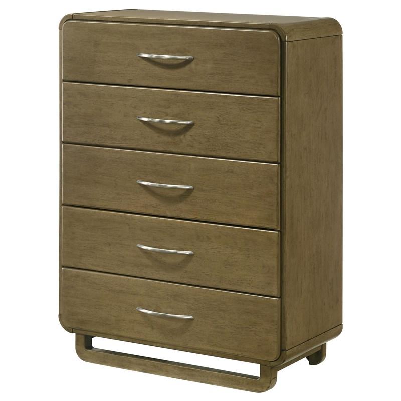 Large Picture of Coaster Furniture Amsbury 224275 5-Drawer Chest of Drawers - Nutmeg