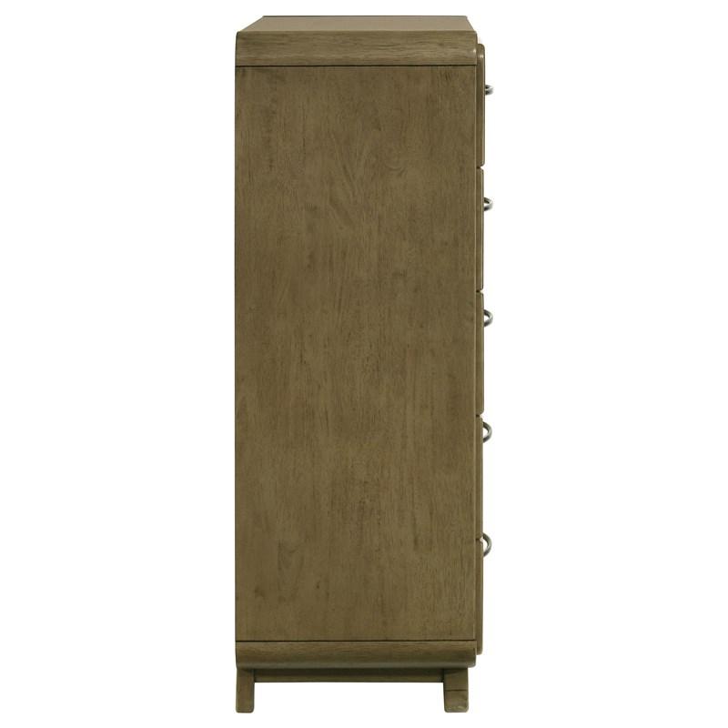 Large Picture of Coaster Furniture Amsbury 224275 5-Drawer Chest of Drawers - Nutmeg