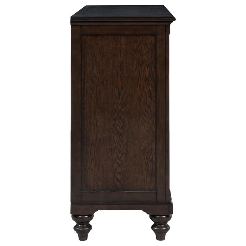 Large Picture of Coaster Furniture Andover 223633 8-Drawer Dresser Cabinet - Dark Oak