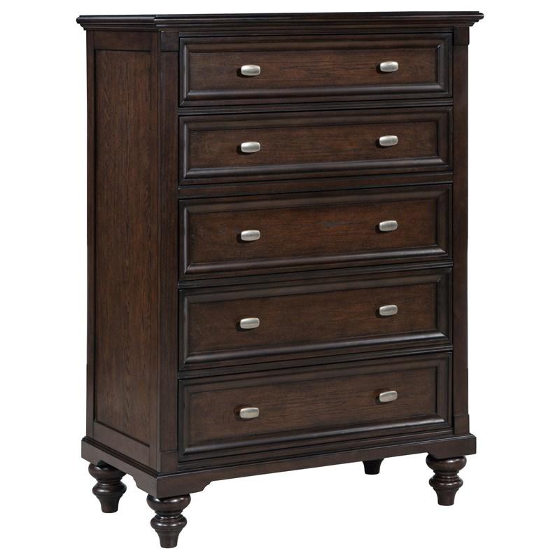 Coaster Furniture Andover 223635 5-Drawer Chest of Drawers - Dark Oak