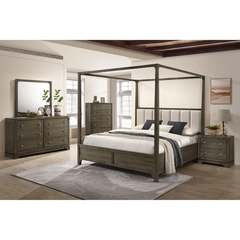 Large Picture of Coaster Furniture Gran Park 224933M 6-Drawer Dresser and Mirror - Dark Cocoa
