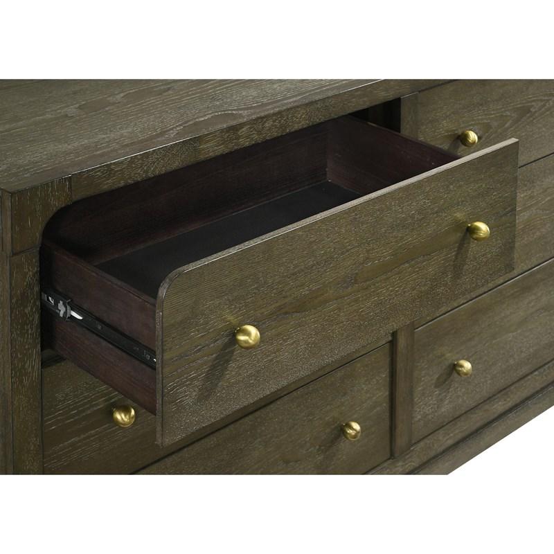 Large Picture of Coaster Furniture Gran Park 224933M 6-Drawer Dresser and Mirror - Dark Cocoa