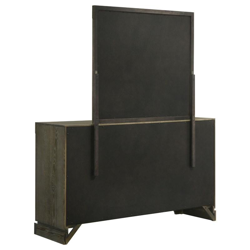 Large Picture of Coaster Furniture Gran Park 224933M 6-Drawer Dresser and Mirror - Dark Cocoa