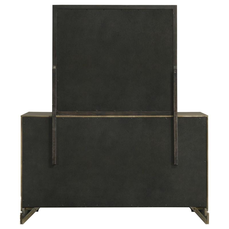 Large Picture of Coaster Furniture Gran Park 224933M 6-Drawer Dresser and Mirror - Dark Cocoa
