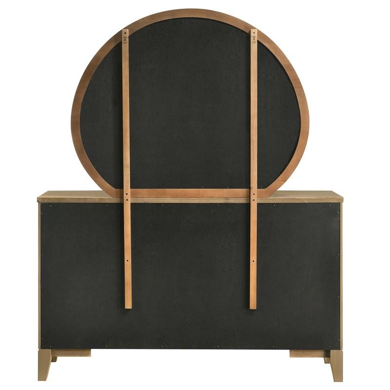 Large Picture of Coaster Furniture Granada 224923M 8-Drawer Dresser and Mirror - Natural Pine