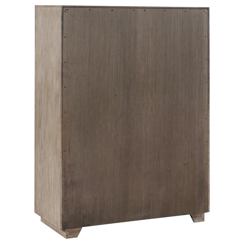 Large Picture of Coaster Furniture Kenora 224855 5-Drawer Bedroom Chest - Barley Brown