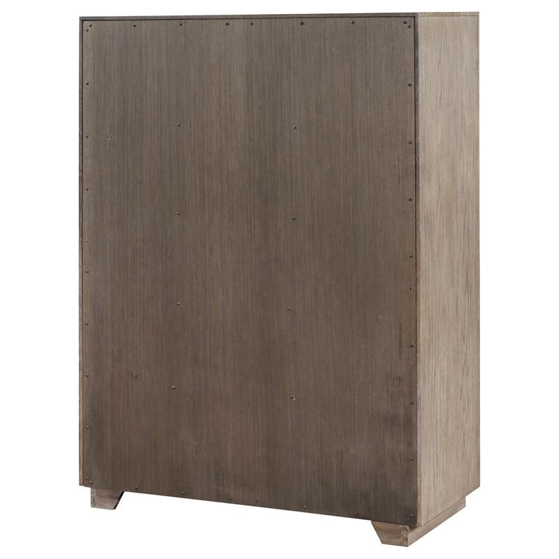 Large Picture of Coaster Furniture Kenora 224855 5-Drawer Bedroom Chest - Barley Brown