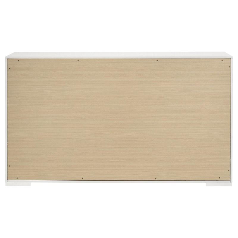 Large Picture of Coaster Furniture Ives 224943 6-Drawer Dresser Cabinet - White High Gloss