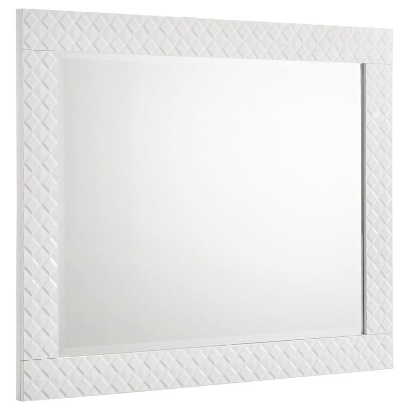 Coaster Furniture Ives 224944 Dresser Mirror - White High Gloss
