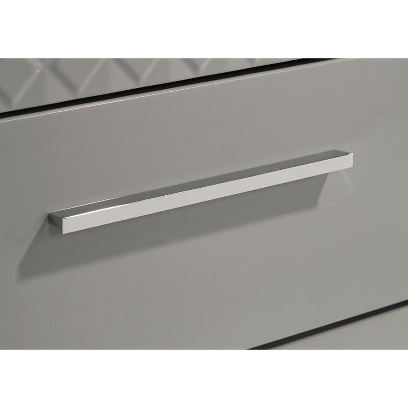 Large Picture of Coaster Furniture Ives 224973M 6-Drawer Dresser and Mirror - Grey High Gloss