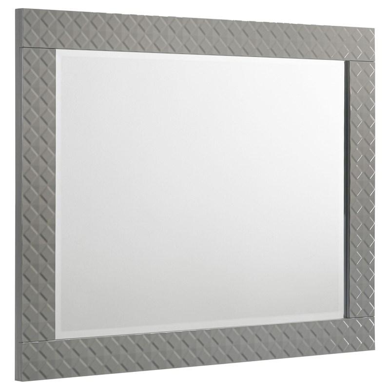 Coaster Furniture Ives 224974 Dresser Mirror - Grey High Gloss