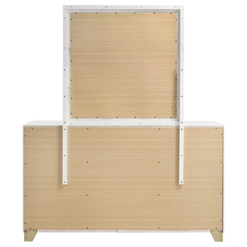 Large Picture of Coaster Furniture Caraway 224773M 6-Drawer Dresser with Mirror - White