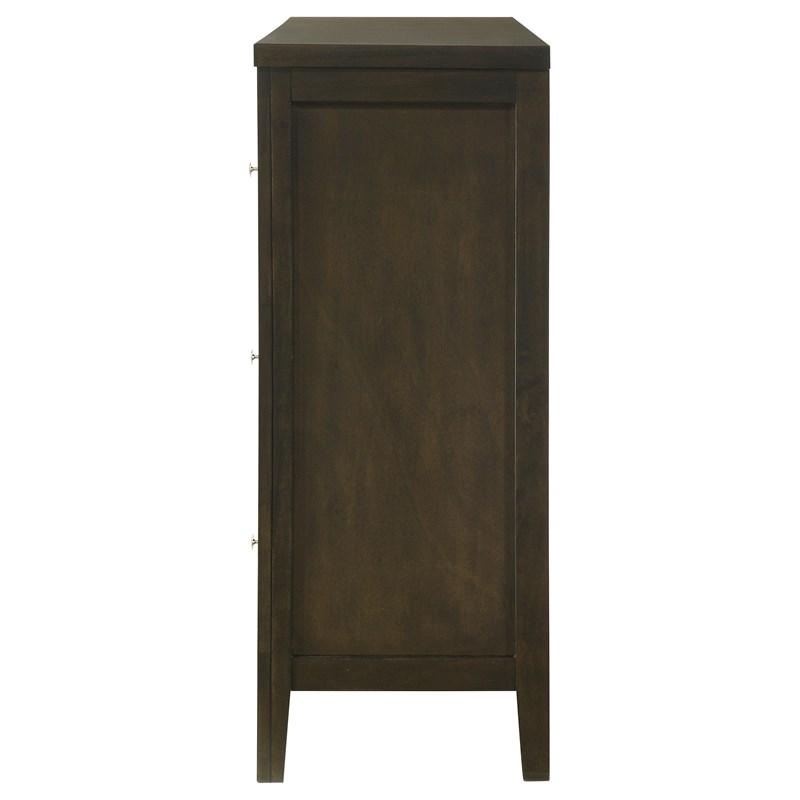 Large Picture of Coaster Furniture Wilkes 224423 6-Drawer Dresser Cabinet - Dark Cocoa