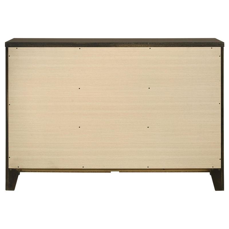 Large Picture of Coaster Furniture Wilkes 224423 6-Drawer Dresser Cabinet - Dark Cocoa