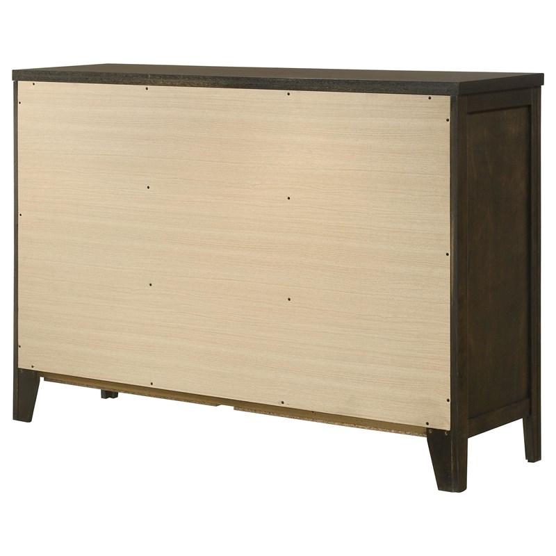 Large Picture of Coaster Furniture Wilkes 224423 6-Drawer Dresser Cabinet - Dark Cocoa