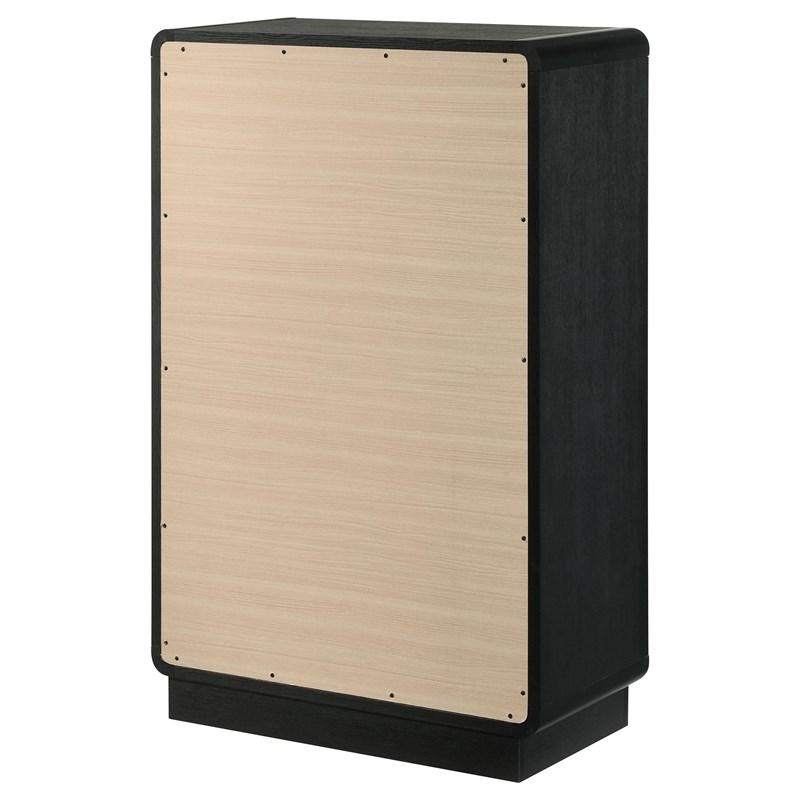 Large Picture of Coaster Furniture Cavelle 223665 5-Drawer Chest of Drawers - Black