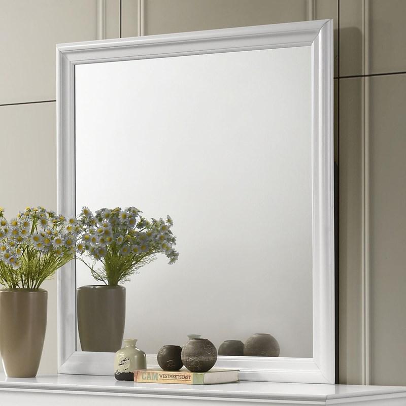 Large Picture of Coaster Furniture Louis Philippe 202444 Dresser Mirror - White