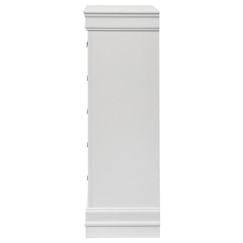 Large Picture of Coaster Furniture Louis Philippe 202445 5-Drawer Bedroom Chest - White