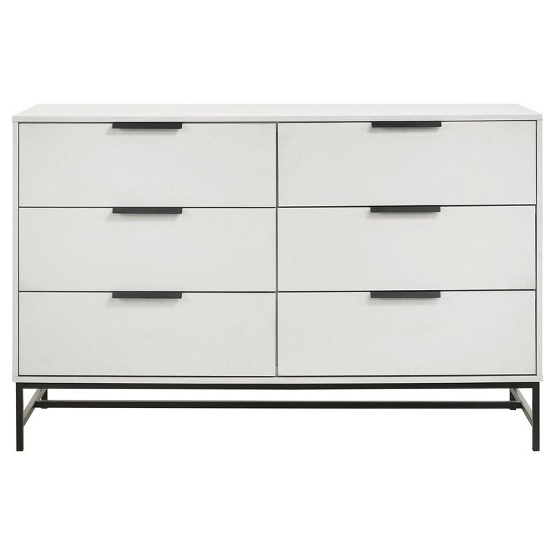 Large Picture of Coaster Furniture Sonora 224863 6-Drawer Bedroom Dresser - White