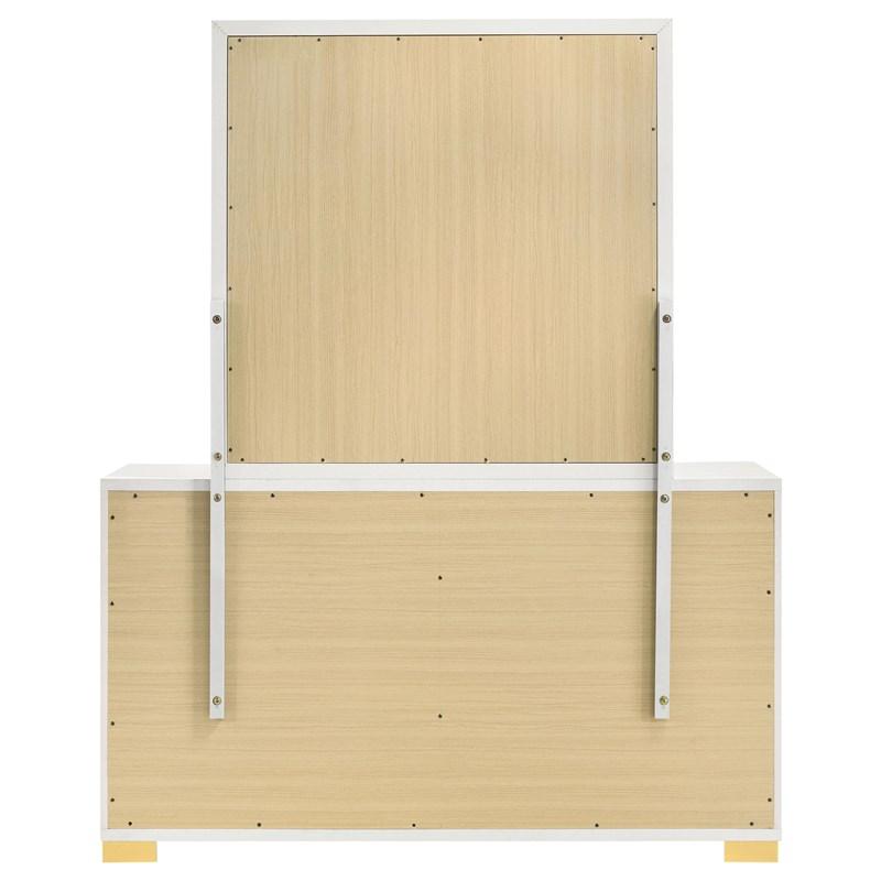 Large Picture of Coaster Furniture Marceline 222933M 6-Drawer Dresser with Mirror - White