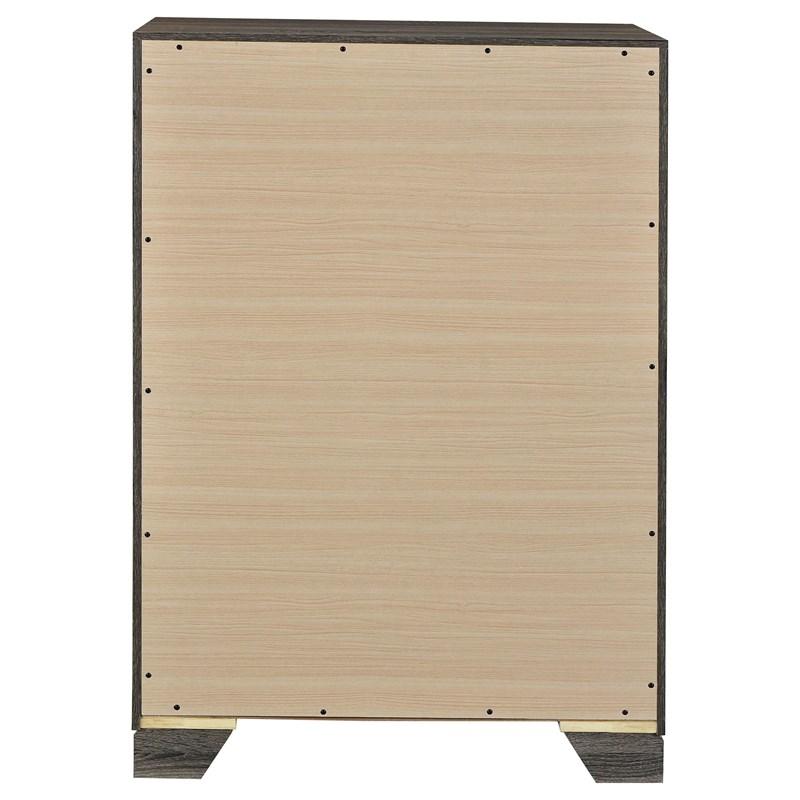 Large Picture of Coaster Furniture Wright 223345 4-Drawer Chest of Drawers - Brown Oak