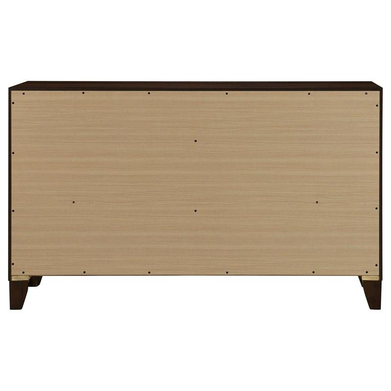 Large Picture of Coaster Furniture Welsley 223443 6-Drawer Dresser Cabinet - Walnut