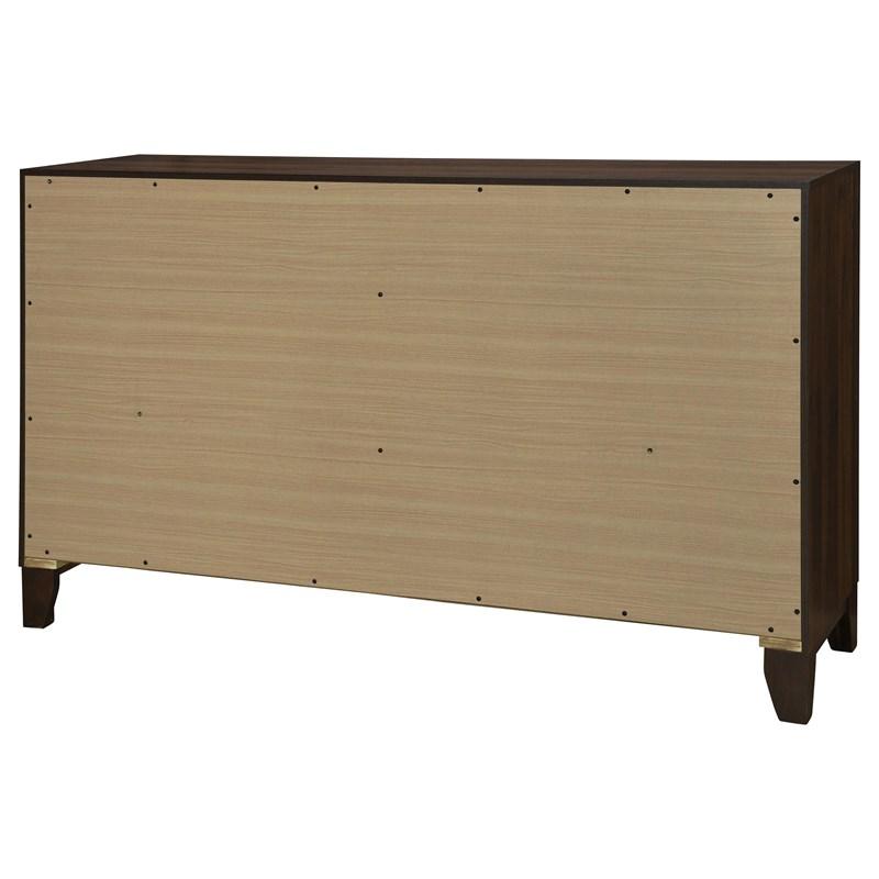 Large Picture of Coaster Furniture Welsley 223443 6-Drawer Dresser Cabinet - Walnut