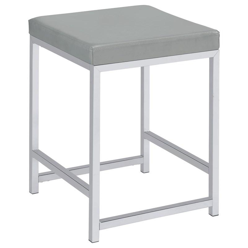 Coaster Furniture Umbridge 935933 Upholstered Square Padded Cushion Vanity Stool