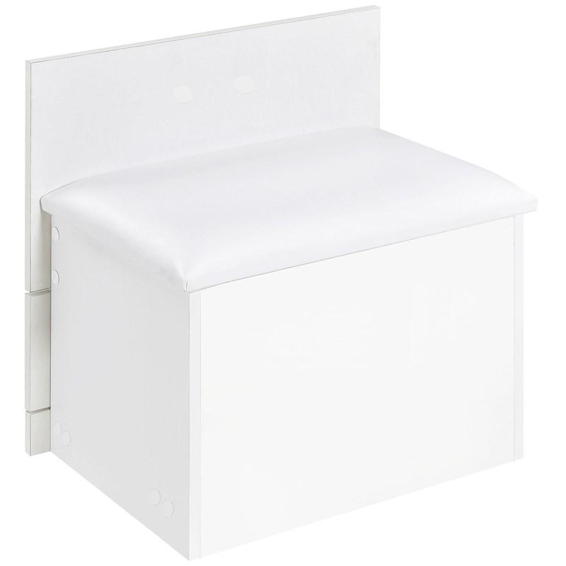 Large Picture of Coaster Furniture Danbury 930208 3-Drawer Makeup Vanity & Stool - Set White High Gloss