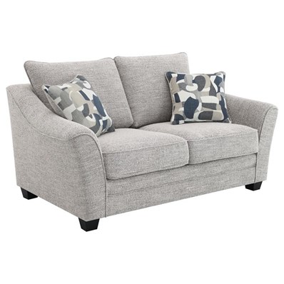 Coaster Furniture Tomkins 509672 Boucle Upholstered Loveseat - Light Grey
