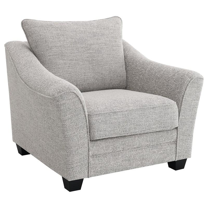 Coaster Furniture Tomkins 509673 Boucle Upholstered Chair - Light Grey