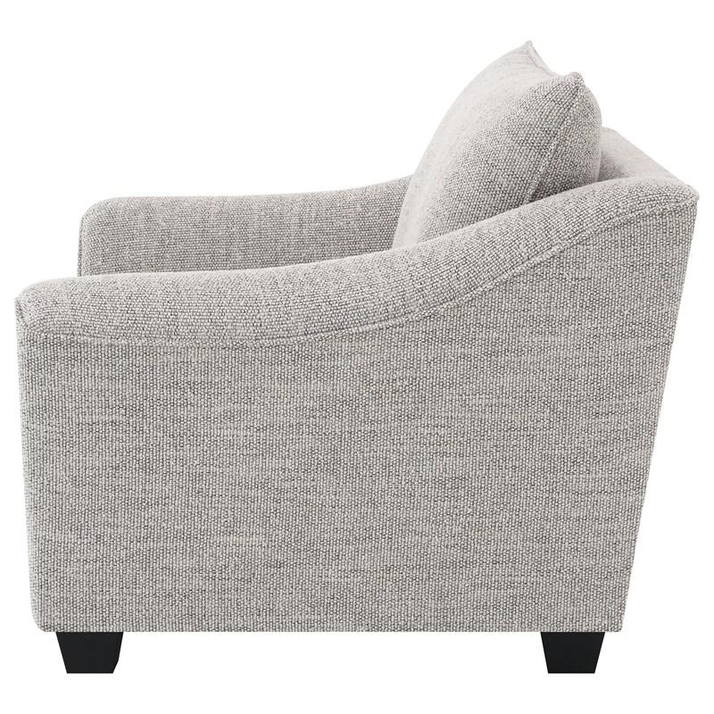 Large Picture of Coaster Furniture Tomkins 509673 Boucle Upholstered Chair - Light Grey