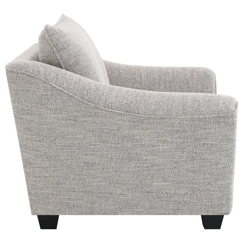 Large Picture of Coaster Furniture Tomkins 509673 Boucle Upholstered Chair - Light Grey